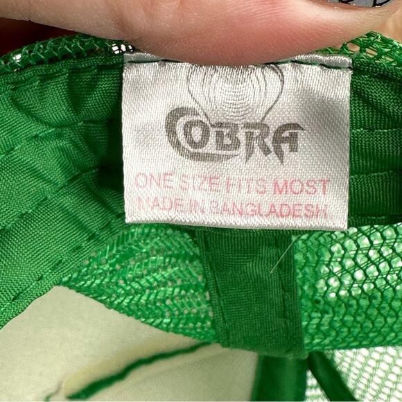 Smiley Face Trucker Cap - GREEN - Picture 8 of 8